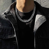 Stainless Steel Cuban Chain Necklace